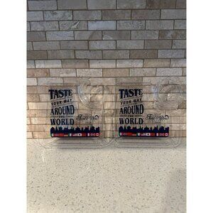 Epcot Disney‎ 2014 Taste Your Way Around The World International Food Wine Tray